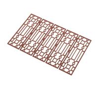 CANIGHT Mini Schermo Decorativo in Plastica Marrone per Arredamento Casa delle Bambole Stile Orientale Classico Design Compatto per Scenografie Fotografiche e Uso Duraturo