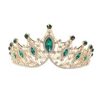 CANIGHT Nuziale Donne in Costume Decorazioni Di Nozze Corone Di Compleanno Velo Da Sposa Abito Da Sposa Arredamento Principessa Vestito D'oro Gioielli Giarrettiere Green Lega