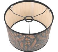 CANIGHT Paralume in Bambù per Lampada da Tavolo e Piantana, Design Unico Motivo Stampato, Robusto e Ammorbidisce la Luce, Adatto per Camera da Letto e Sala da Pranzo