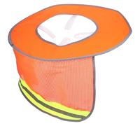 CANIGHT Parasole e Confortevole in Fibra Chimica per Casco Rigido Arancione Protezione Solare e Rete Traspirante, Facile da Installare per Vacanze Estive e Cantieri All'aperto