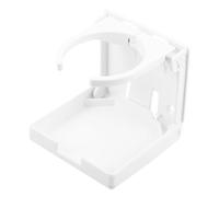 CANIGHT Portabicchieri Design Unico in Plastica Bianca Supporto Pieghevole per Bicchieri Adatto per Auto e Uso Quotidiano Riutilizzabile