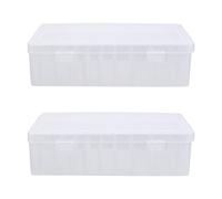 CANIGHT Scatola Porta Fili da Ricamo in Plastica 42 Scomparti 2 Pezzi