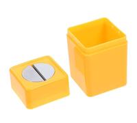 CANIGHT Scatola Porta Lame di Sicurezza in Plastica Abs Gialla per Smaltimento Sicuro e Multifunzione, Contenitore Compatto per Lame Rotte per Casa e Ufficio