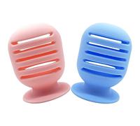 CANIGHT Scatola Porta-spugna Da Trucco in Silicone 2 Pezzi Fori Di Ventilazione Per Asciugare E Conservare Spugne Cosmetiche Pratica E Adatta A Viaggi