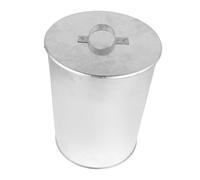 CANIGHT Secchio per Cenere Zincato con Coperchio in Ferro Galvanizzato, Contenitore Efficiente per Pulizia Cenere da Stufa e Focolare, per Wood Stove e Fire Pit