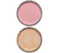 CANIGHT Set 2 Pezzi Palette per Unghie in Resina per Miscelazione Smalti e Esposizione Gioielli, Colore Oro e Rosa, per Uso Commerciale e Domestico