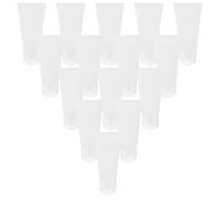 CANIGHT Set 20 Tubi da Viaggio Ricaricabili per Crema Mani e Dentifricio da 100ml in Pp e Pe Tappo a Vite per Facile Ricarica e Dosaggio Indipendente, per Viaggi
