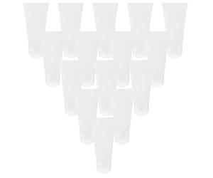 CANIGHT Set 20 Tubi da Viaggio Ricaricabili per Crema Mani e Dentifricio da 100ml in Pp e Pe Tappo a Vite per Facile Ricarica e Dosaggio Indipendente, per Viaggi