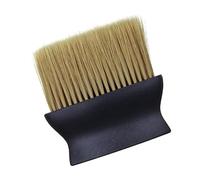 CANIGHT Spazzola per Chioma Tagliati con Manico Nero e Setole Gialle in Nylon Artificiale, Spazzola per Collo Professionale per Salone e Barbiere, Rimuove Rapidamente i Chioma