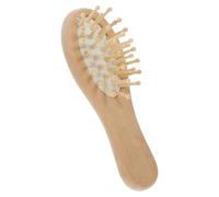 CANIGHT Spazzola Piccola Per Chioma in Legno Cuscino Massaggiante Per Cuoio Capelluto Pettine Districante Portatile Per Viaggi E Cura Dei Chioma