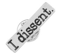 CANIGHT Spilla da Abito in Lega Argento Lettere i Dissent', Decorazione Elegante e Chic per Vestiti, come Regalo Raffinato alla Moda