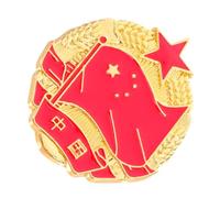 CANIGHT Spilla Distintivo Stella Rossa a Cinque Punte in Lega di Zinco, Accessorio Vintage Versatile per Cappelli e Vestiti, per Viaggio e Sentimento Patriottico