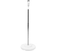 CANIGHT Supporto per Asciugacapelli da Pavimento Braccio Regolabile e Base Pesante in Acciaio Inox per Phon Mani Libere Durante la Toelettatura di Cani e Gatti Argento