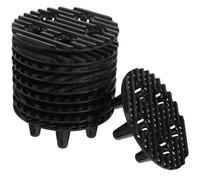 CANIGHT Supporto per Fioriere Rotondo 12 CM in Plastica Set 10 Pezzi con Funzione Antiradice e Drenaggio Sottovasi per Vasi da Interno e Spazi Esterni