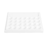 CANIGHT Tavolozza Design Salvaspazio e Facile da Conservare Bianco per Pittura in Plastica 28 Fori per Pigmenti ad Acquerello e Olio