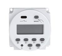 CANIGHT Timer Elettrico Programmabile 220v Mini Batteria Integrata per Memoria di Backup, Materiali Plastici e Componenti Elettronici, per Controllo Temporizzato Domestico