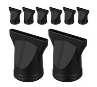 CANIGHT Ugello Concentratore Stretto Compatto e Portatile 8 Pezzi per Asciugacapelli in Plastica Nera per Impiego Professionale in Salone e Casa