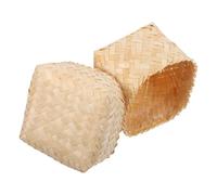 CANIGHT Vaporiera di Bambù Fatta a Mano per Riso Appiccicoso e Gnocchi, Cestello Marrone Eccellente Ritenzione di Calore, per Feste in Cucina e Riunioni Festive