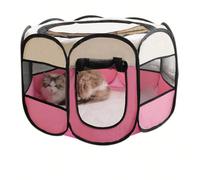 Canile tenda portatile e pieghevole per animali domestici recinto ottagonale rifugio per cuccioli facile da usare all 73*73*43 cm,91*91*58,114*114*58Poliestere