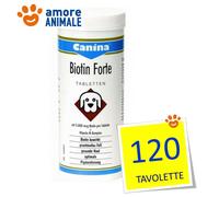 Canina Biotin Forte 30 / 60 / 120 Tavolette per Cani - Migliora pelo e cute