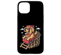 Canine Roller Coaster Dog Riding Parco a tema divertimenti Custodia per iPhone 15 Plus