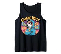 Canine West Funny Hip Hop Hip Dog Parody Music Time Canotta