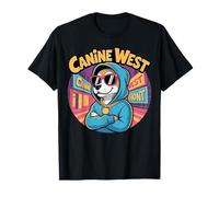 Canine West Funny Hip Hop Hip Dog Parody Music Time Maglietta