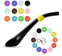CANIPHA 12 paia di gommini antiscivolo per occhiali da vista, per occhiali da vista, in silicone, per occhiali da vista, occhiali da sole (12 colori), 12 pezzi., 1