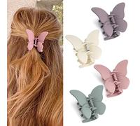 Canitor Accessori per capelli a forma di farfalla, 6,9 cm, fermagli per capelli opachi medi per capelli spessi o sottili, fermagli per capelli carini per ragazze