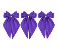 Canitor Fiocchi per capelli viola scuro per donne adolescenti ragazze accessori per capelli per martedì grasso vestito camicie carnevale clip grandi fiocchi coquette cose estetiche cose alla moda
