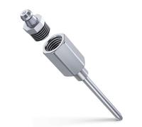 Canlaten·U Ugello ad ago per ingrassatore, punta 1/8" NPT con testa in acciaio temprato filettato ad ago stretto adattatore per lubrificante accoppiatore per lubrificazione a filo e raccordi idraulici