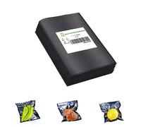 CANLENPK - Sacchetti sigillanti per sottovuoto, 10 x 15 cm, con retro nero e parte anteriore trasparente, sacchetti sigillabili resistenti per alimenti, snack, frutta, noci, bollire il vapore e il