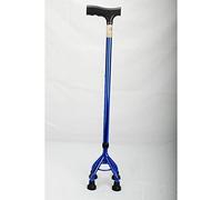 Canna a quattro zampe in lega di alluminio Stampelle per anziani Canna multifunzionale medica leggera antiscivolo a quattro zampe