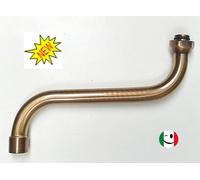 CANNA A " S " PER GRUPPO LAVELLO A MURO DA CM. 20 - BRONZATO - BRONZO