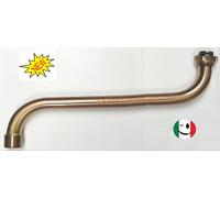 CANNA A " S " PER GRUPPO LAVELLO A MURO DA CM. 30 - BRONZATO - BRONZO