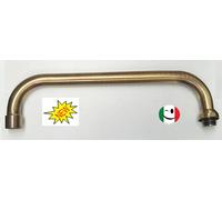 CANNA A " U " PER GRUPPO LAVELLO A MURO DA CM. 30 - BRONZATO - BRONZO