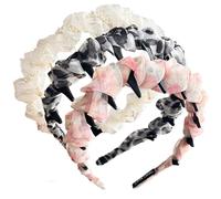 Canna altissima di crani con denti 3pcs elegante coleo coreano pettine a fascia non slip wavy head band per donne adolescenti