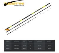 CANNA ALTREX SURF 420 SURFCASTING ANELLI FUJI AZ 160 GR 3P INNESTO TUBERTINI