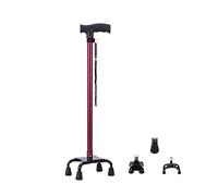 Canna anziana di canna vecchia a quattro zampe di canna multifunzionale stampelle illuminate con stampelle intercambiabili a gamba multipla