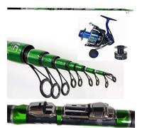 Canna Bolognese Metri 8 In Carbonio Pesca Carpa Spigola Orata Con Mulinello Kit