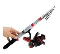 Canna Corta Da Pesca Mare Combo cann mulinello Kit mulinelli da spinning Canne pesca telescopiche Set asta in fibra di carbonio per Viaggiare(3.6M Rod 5000 Reel)