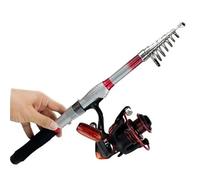 Canna Corta Da Pesca Mare Combo cann mulinello Kit mulinelli da spinning Canne pesca telescopiche Set asta in fibra di carbonio per Viaggiare(2.7M Rod 3000 Reel)