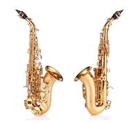 Canna Curva Piccola Per Sassofono Saxophone In Si Bemolle Universale Per Principianti E Strumenti Professionali (Color : Bronze gold)