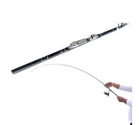 Canna da alla roccia - Canna girevole in fibra di carbonio - Surf ultra leggera compatta da viaggio per in mare del bar salmone trota