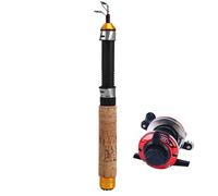Canna da - Canna da casting da 23,62 pollici, mulinelli da portatili per viaggi, mulinello da peca Comoda mobilità Strumenti da psca per uomo | Attrezzatura leggera per la sul