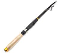 Canna da Casting,Canna Pesca Telescopica Multifunzione 1.8-3.6m Superhard mano telescopica canna da pesca della carpa richiamo del mare di filatura carbonio Attrezzatura(2.1 m)