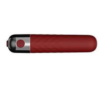 Canna da massaggio a pallottola personale con manico silenzioso, 10 modalità di massaggio, per il piacere delle donne, potente mini stick portatile, giocattolo morbido impermeabile (rosso)