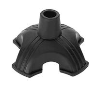 Canna da passeggio Punta di canne Canotta da auto in gomma a quattro basi Supporto antiscivolo da passeggio canna 19mm