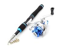Canna da Pesca 1.65m UltraShort Portable Rinning Asta da viaggio Pocket Mini Pesca Canna da pesca M Power Power Pole multifunzione Can Scegliere il set di bobina Accessori da Pesca ( Color : YELLOW )