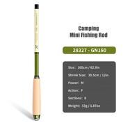 Canna da pesca 30 cm perfetta per attività all'aperto come per campeggio ed esc